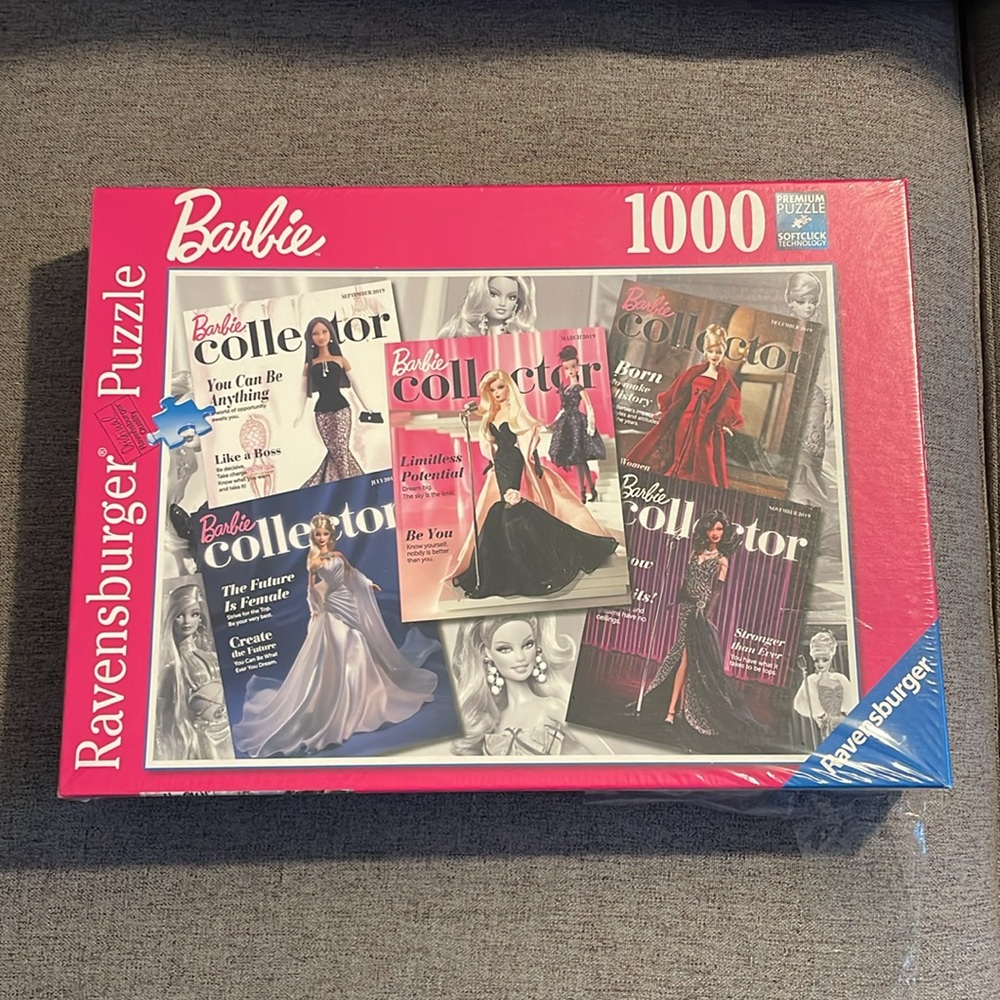 Ravensburger Barbie Collector Magazine Fashion Covers 1000 Piece Jigsaw Puzzle